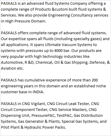 Paskals Fluid Systems Pvt Ltd